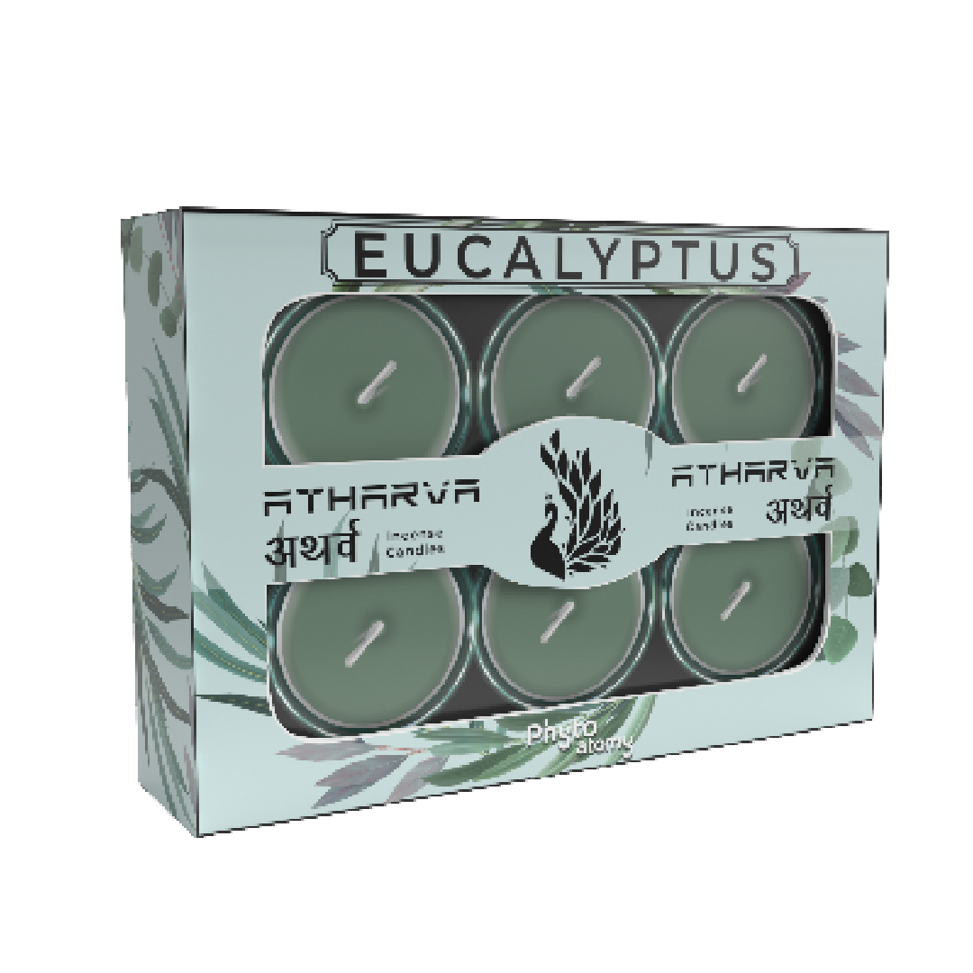 Eucalyptus Atharva Incense Candles (12 Pcs.)